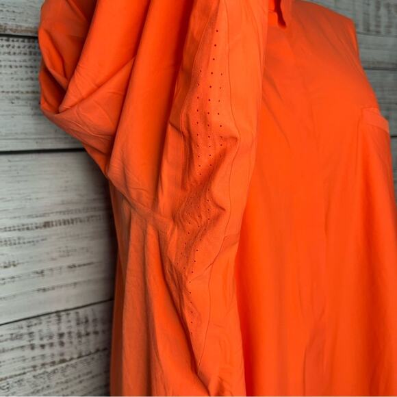Athleta Urbanite Shirt Women’s Plus Size 3X  Button up Oversized Orange 530498 - Picture 7 of 11